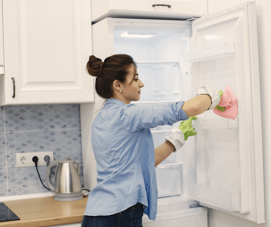 Cleaning fridge