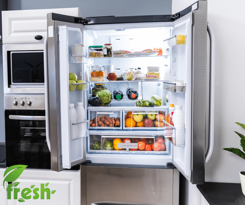 Organized fridge to maximize storage